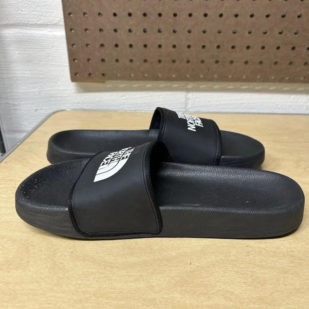 The North Face Base Camp TNF Black White Slides Slip-On Sandals Shoes Women's 10 - Picture 6 of 9
